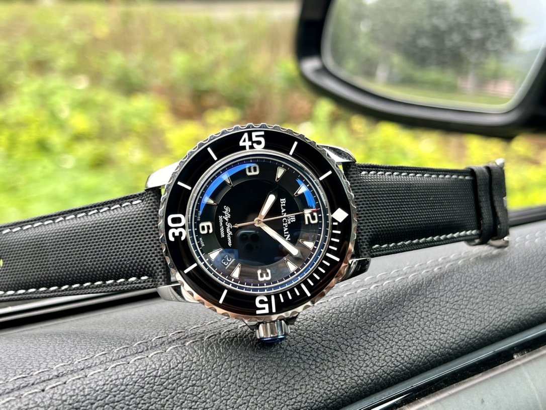 Blancpain-Tw Manufacture Blancpain Fifty Fathoms 16 stainless steel metal case with sapphire bezel mirror