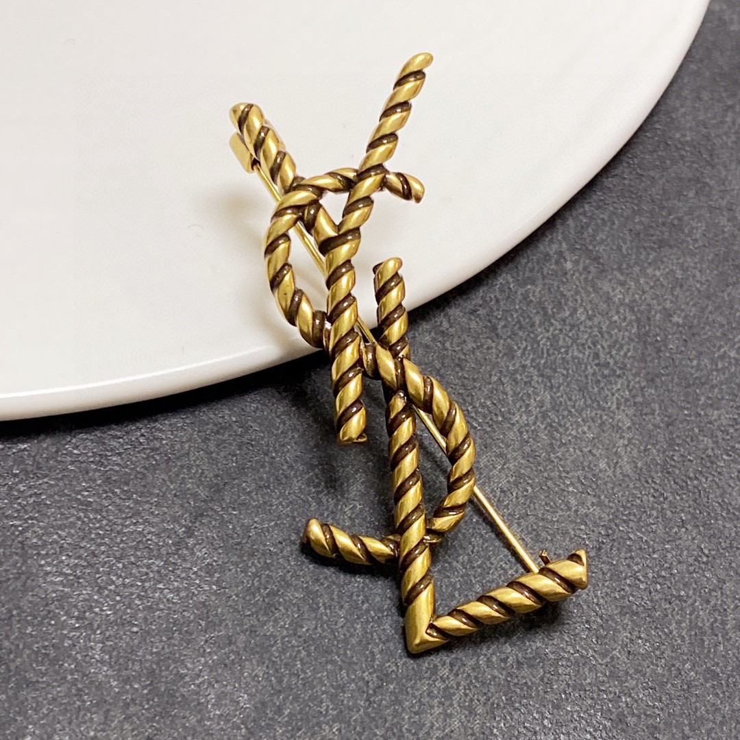 Saint Laurent YSL brooch