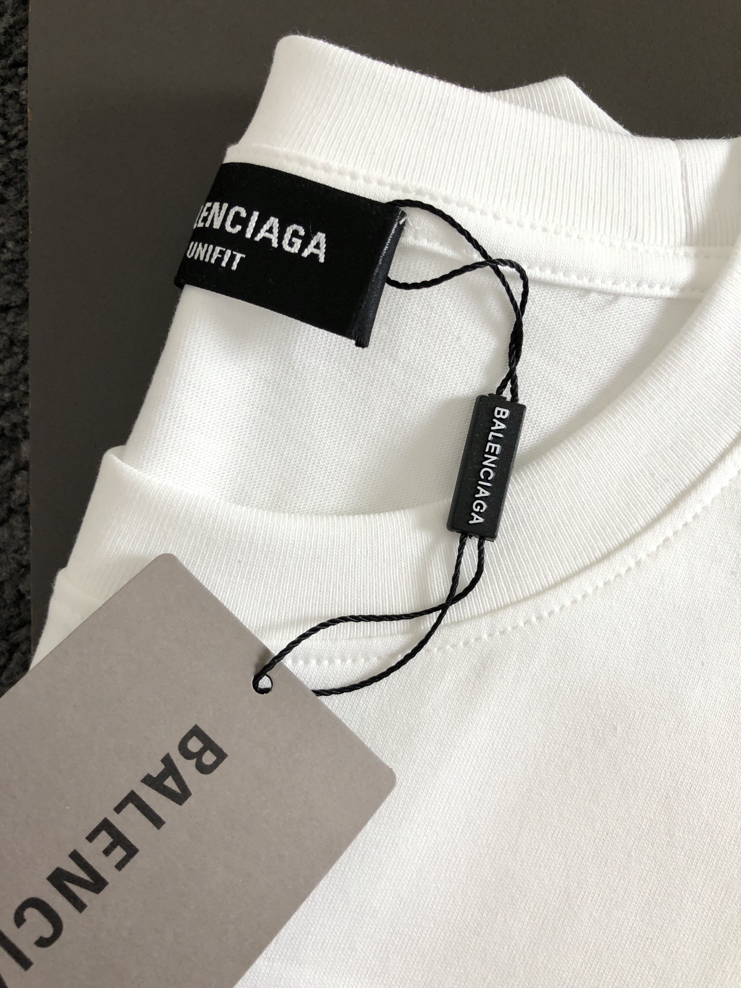 Balenciaga Green laser logo embroidered T-SHIRT with letters