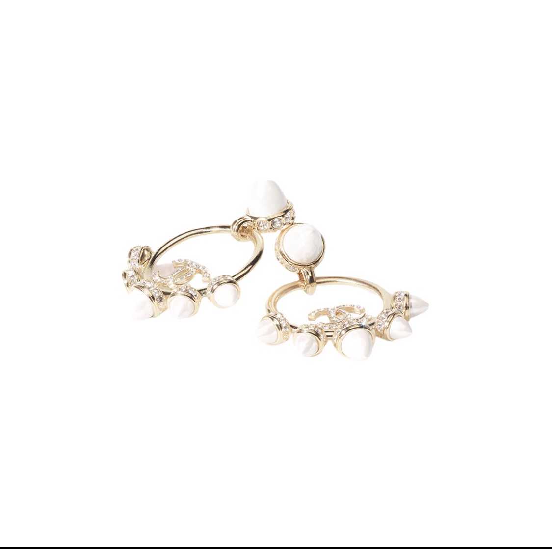 Dior stud earrings