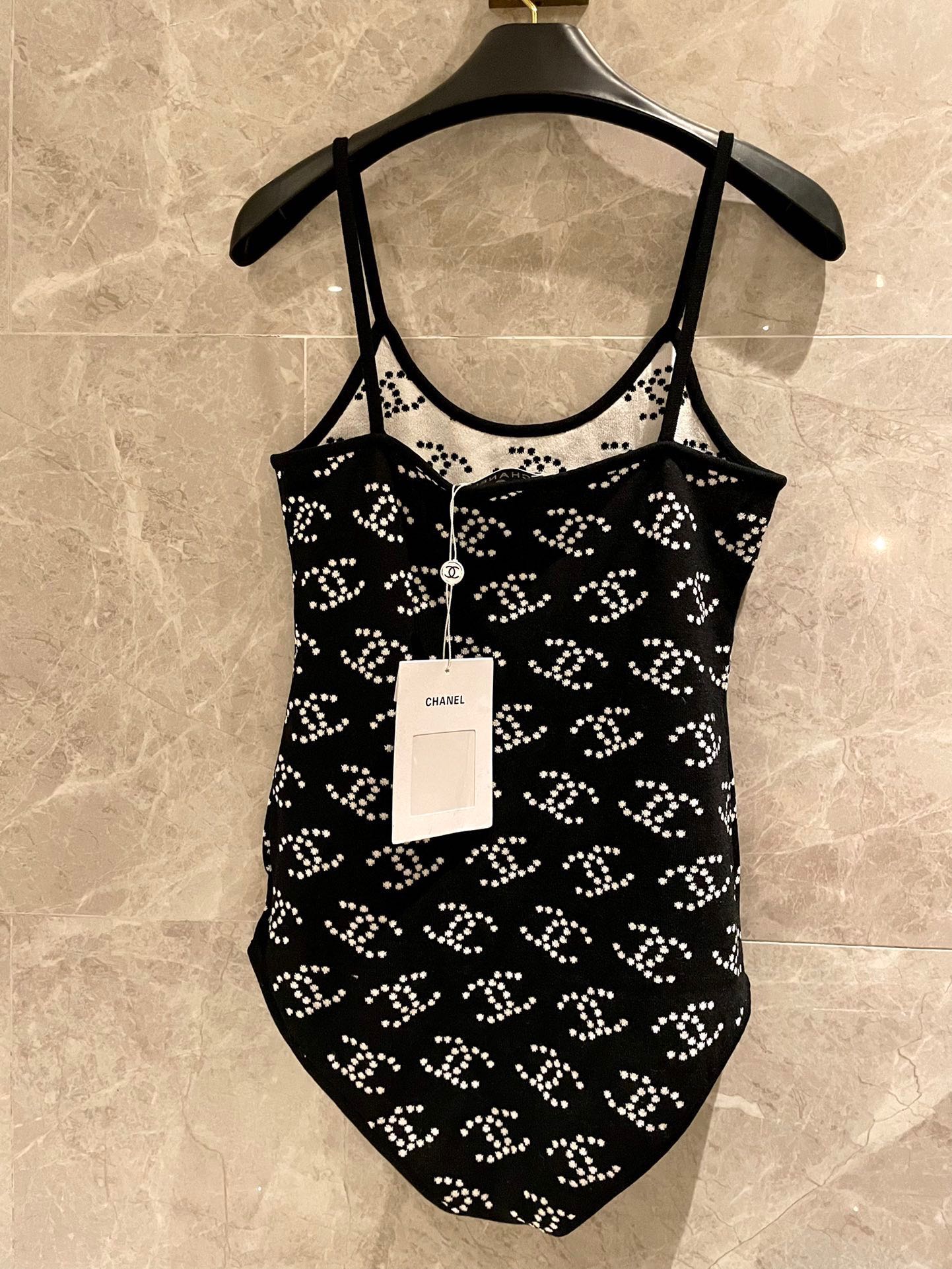 Chanel new imported knitted swimsuit