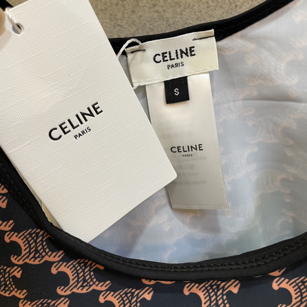 Celine New high stretch fitness and yoga wear long sleeve sports suit swimming costume