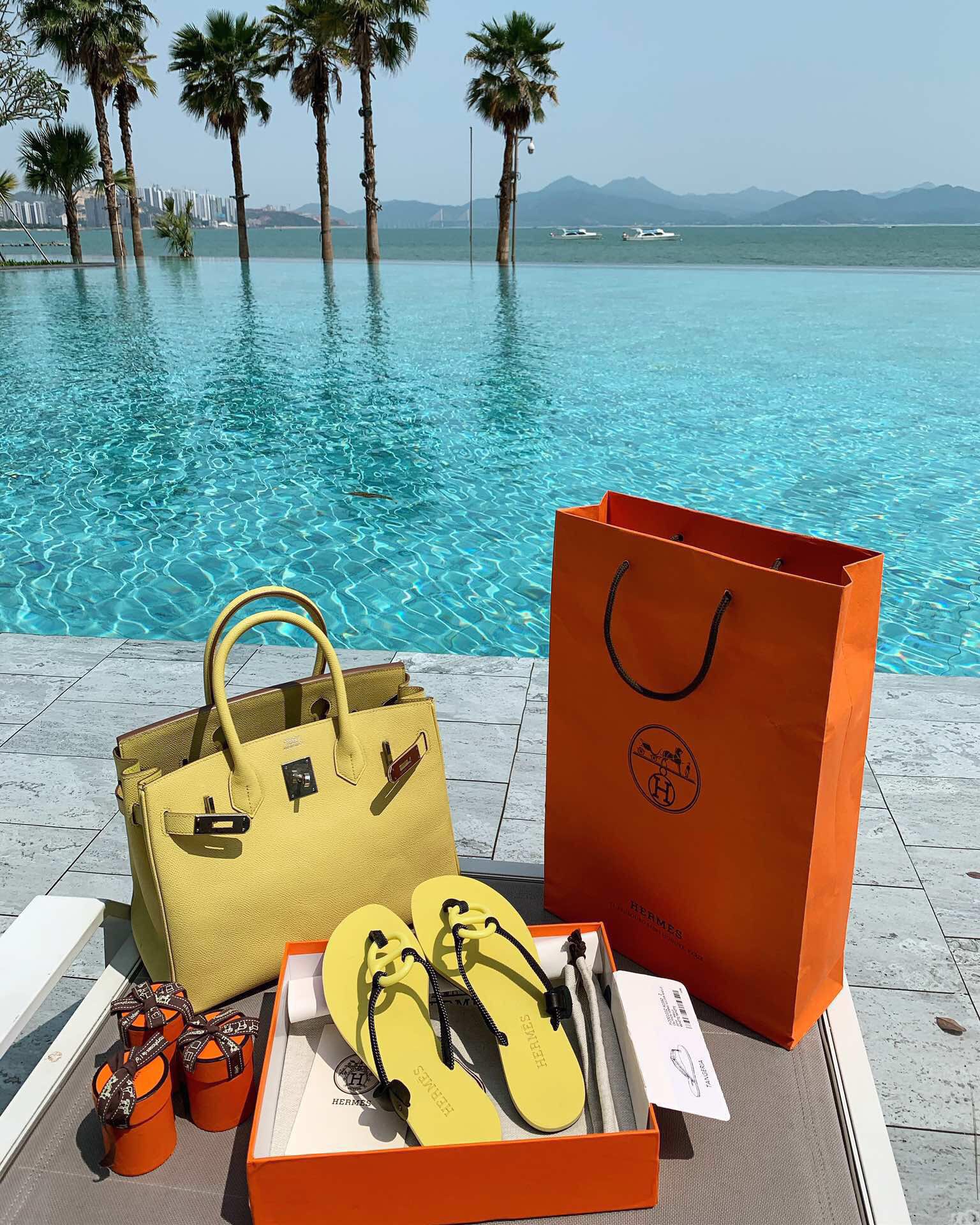 Hermes holiday series 🌈🏝🌤 pig nose flip flops sandals