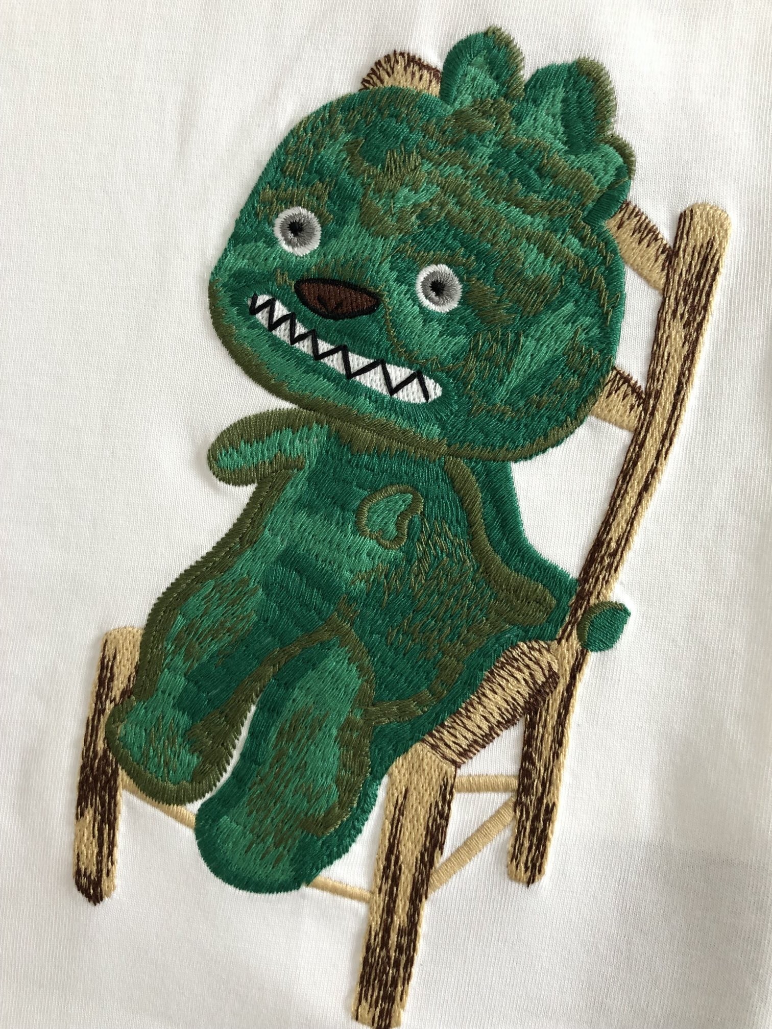 Dior Cartoon embroidered fine cloth t-shirt