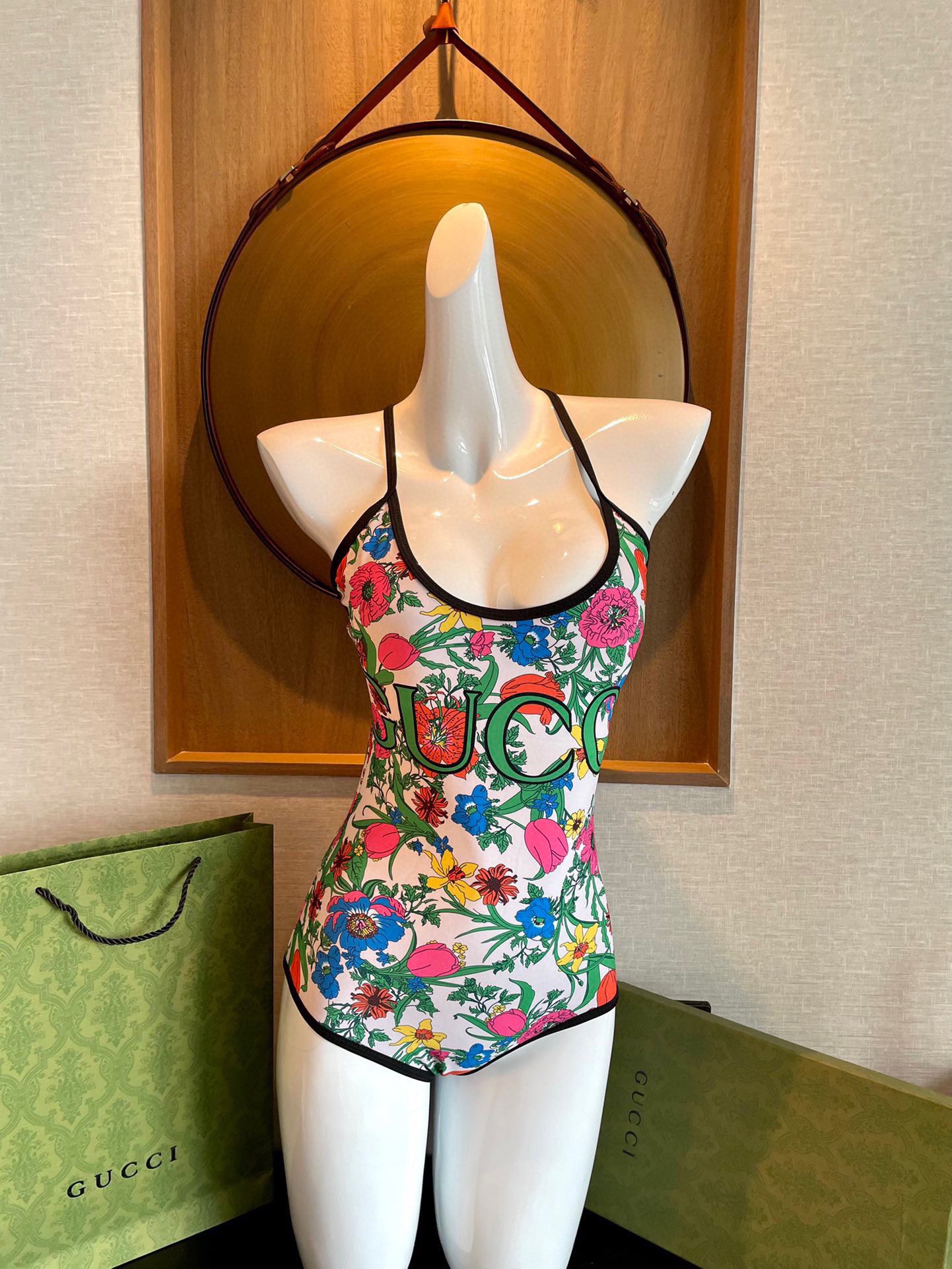 Gucci's new floral one-piece swimsuit