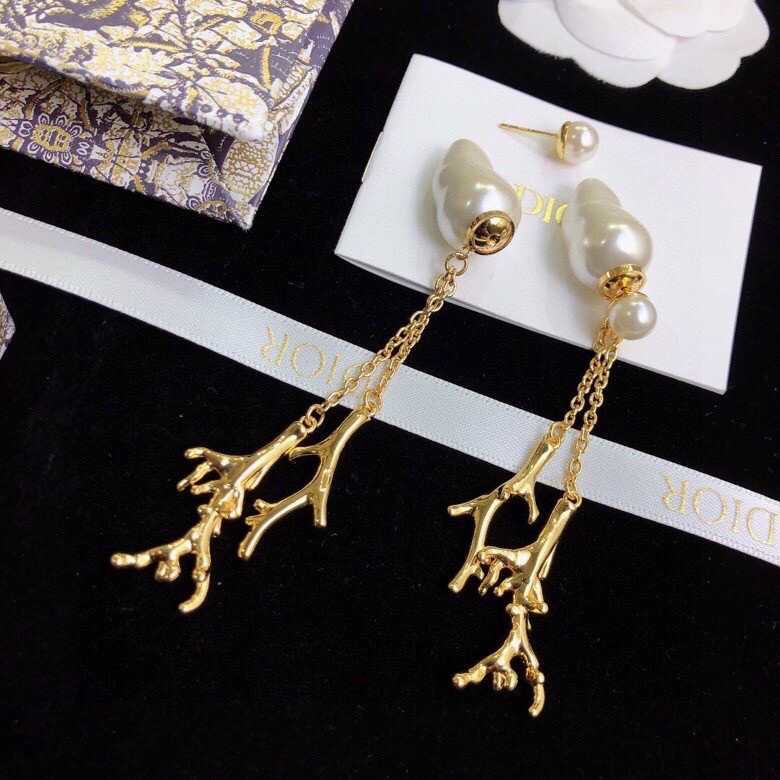Dior stud earrings