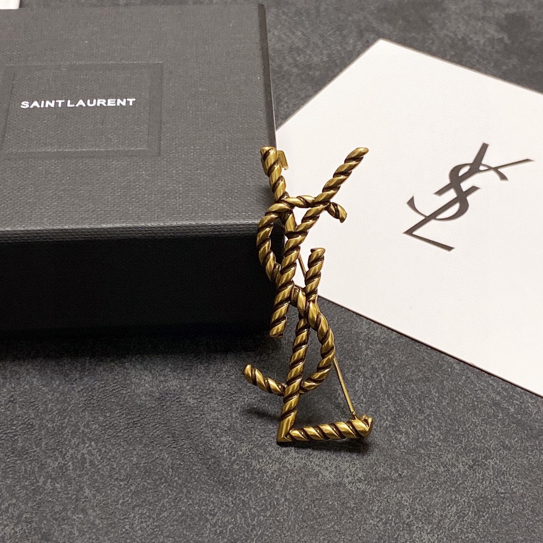 Saint Laurent YSL brooch