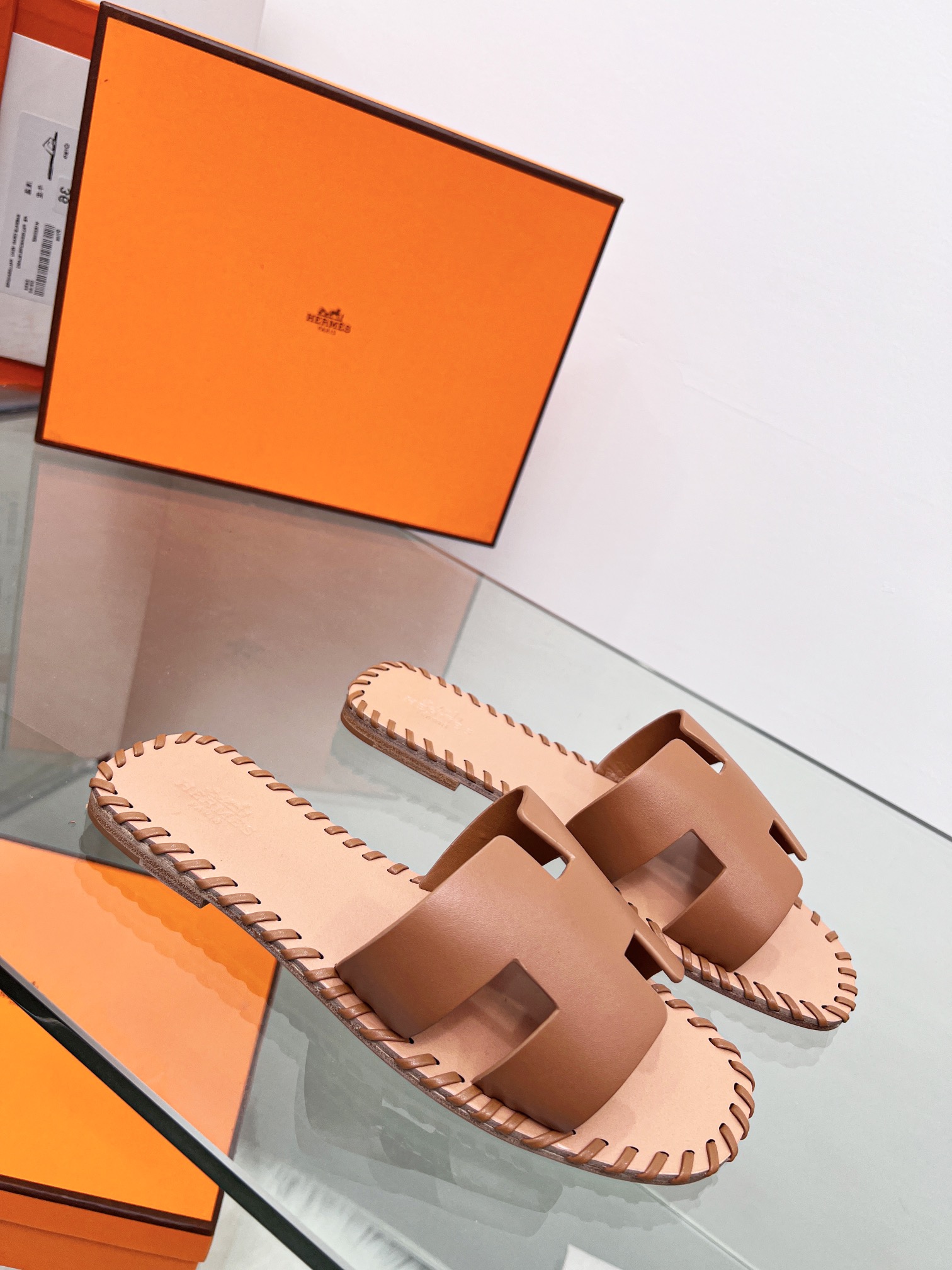 Hermes early spring new slippers