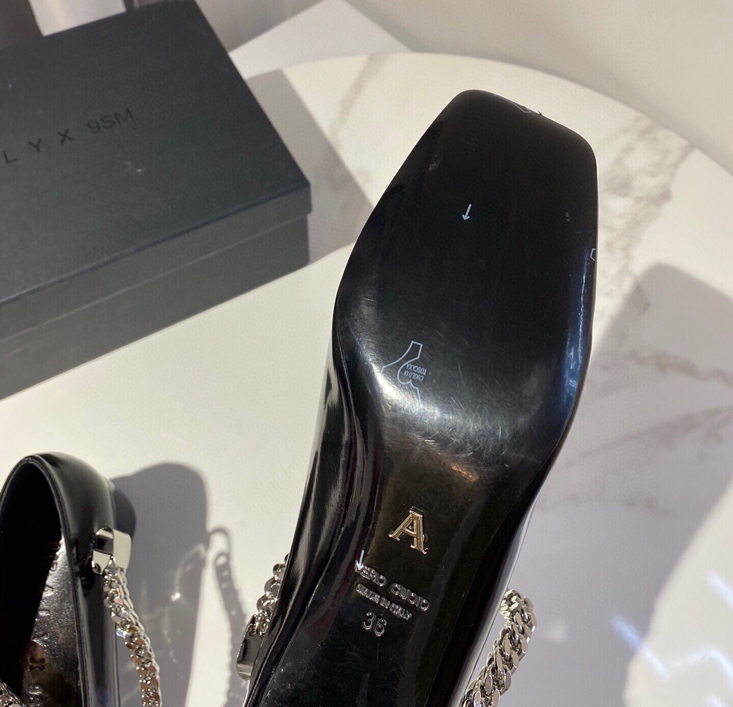 1017 ALYX 9SM chain high heels