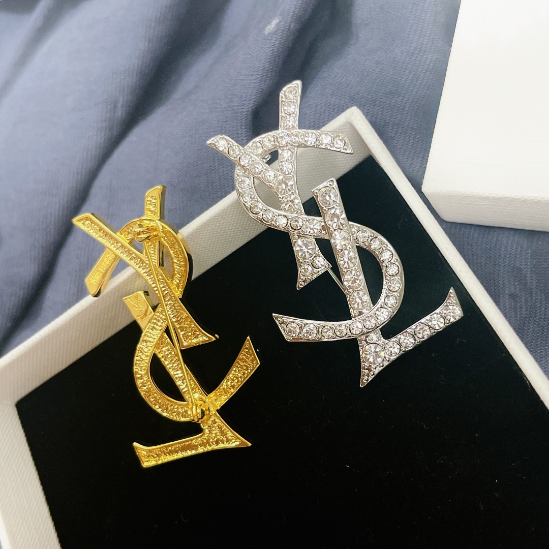 Saint Laurent YSL brooch