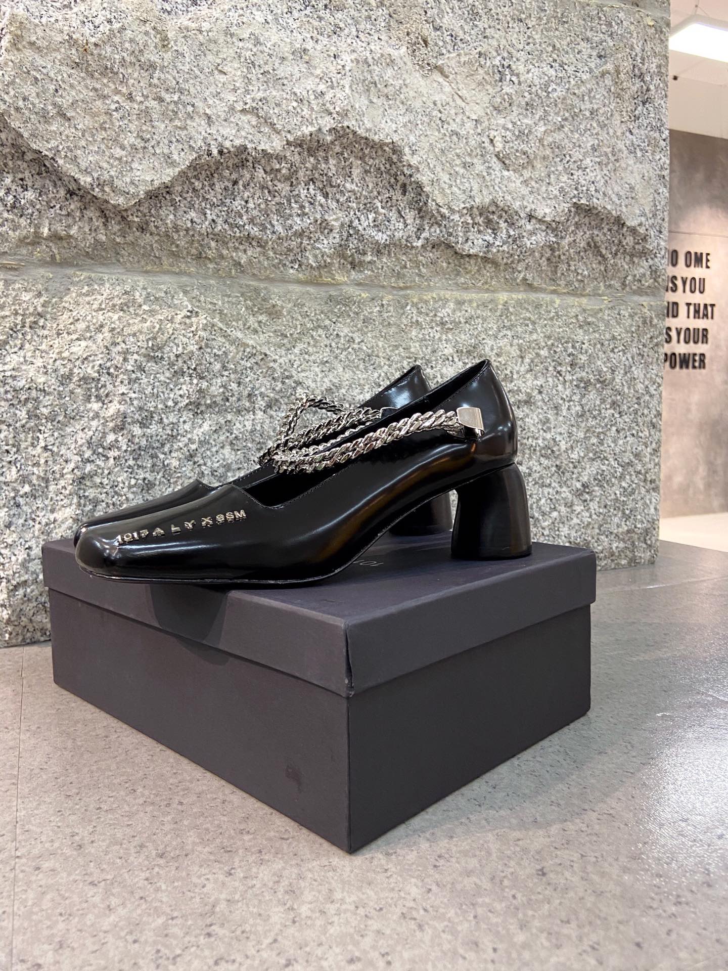 1017 ALYX 9SM chain high heels