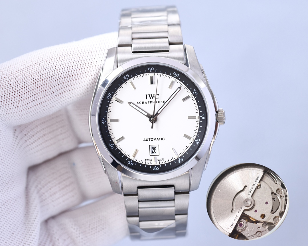 IWC- Fine men's watches Imported Citizen mechanical movement, top 316 stainless steel case and strap