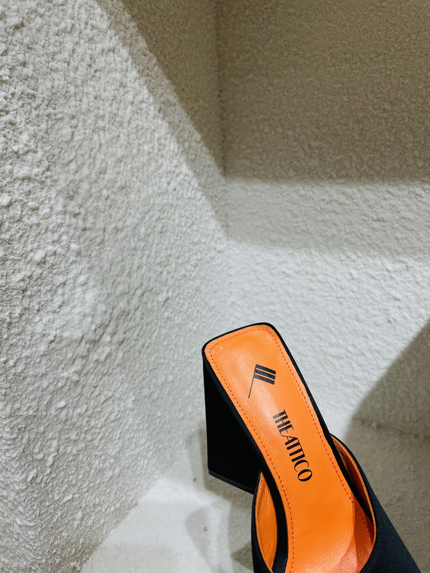 THE ATTICO | 𝟐𝟎𝟐𝟏/𝐒𝐒 𝐧𝐞𝐰 The attico triangle heel sandals lined with sheepskin leather genuine leather outsole