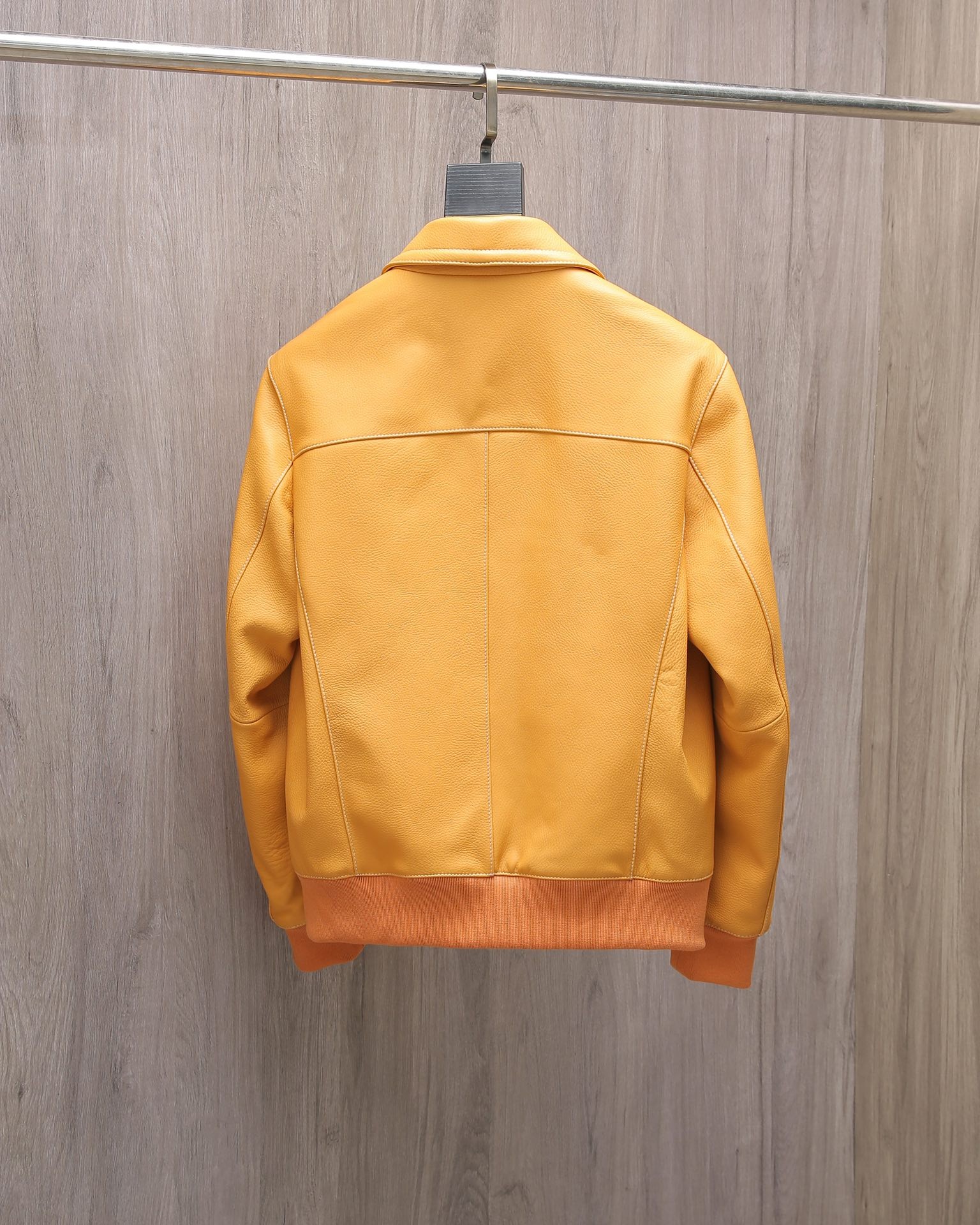 Hermès Collector's style jacket in pebbled lambskin