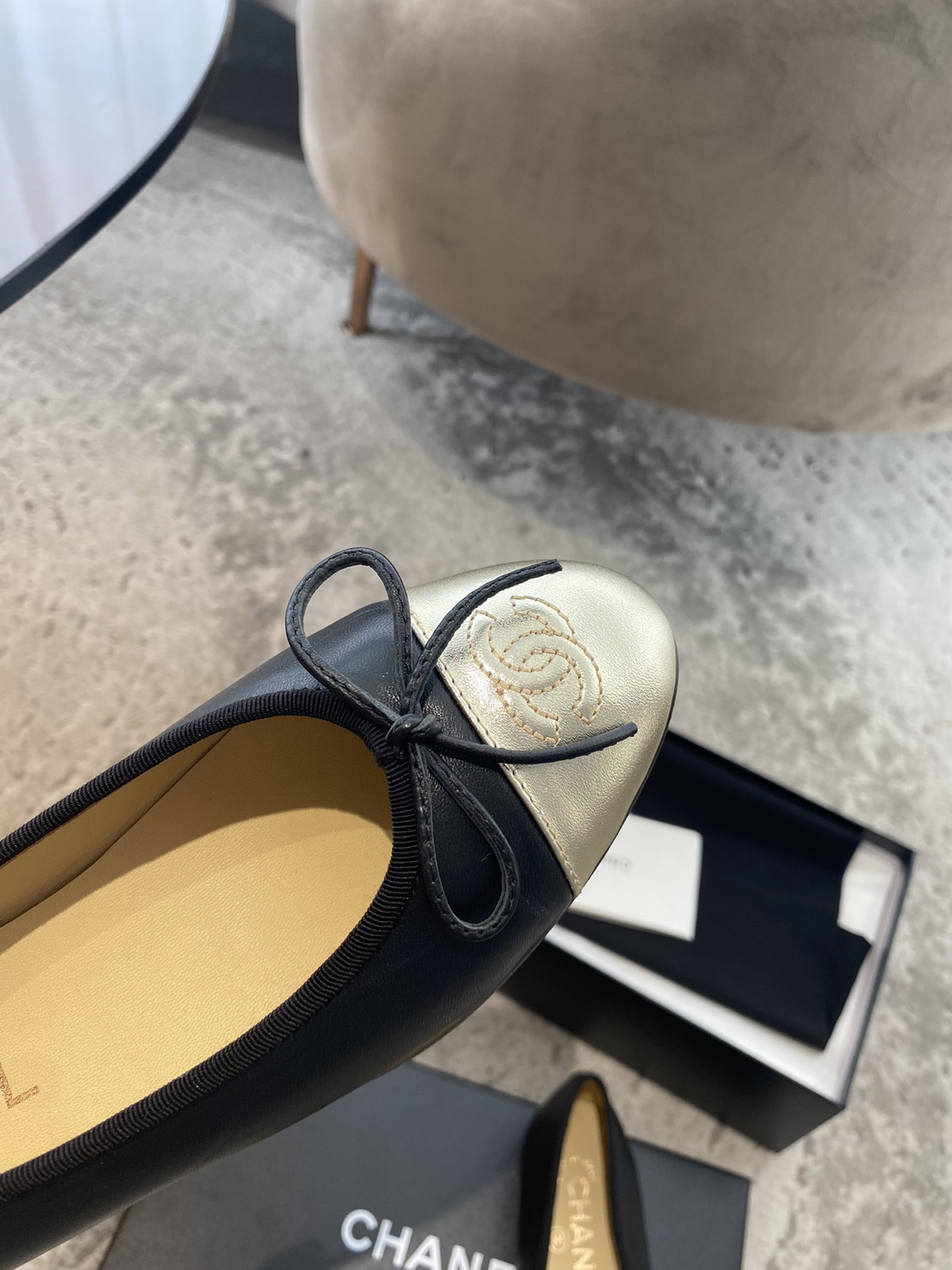 CHANEL ballet shoes Imported custom leather Italy imported leather outsole
