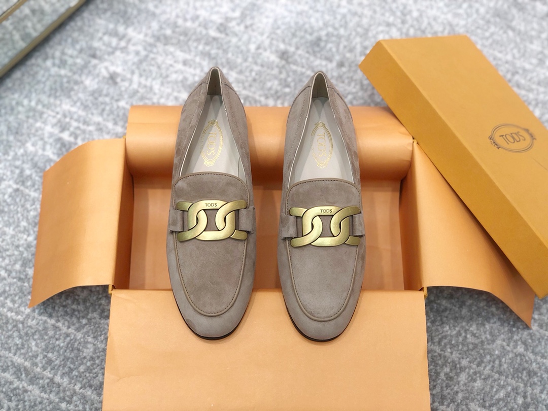 TOD'S 𝙏𝙊𝘿𝙎 TOD'S 20𝗙𝘄 New Kate Retro Metal Buckle Loafers