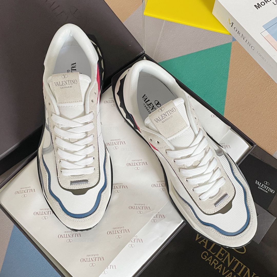 【Valentino】𝟐𝟎𝟐𝟏/𝐒𝐒 𝐧𝐞𝐰  Valentino new NETRUNNER series casual air cushion sports shoes