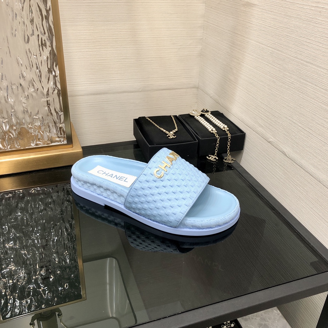 CHANEL 2022 early spring latest honey slippers fashion versatile series imported sheepskin cushioned feet