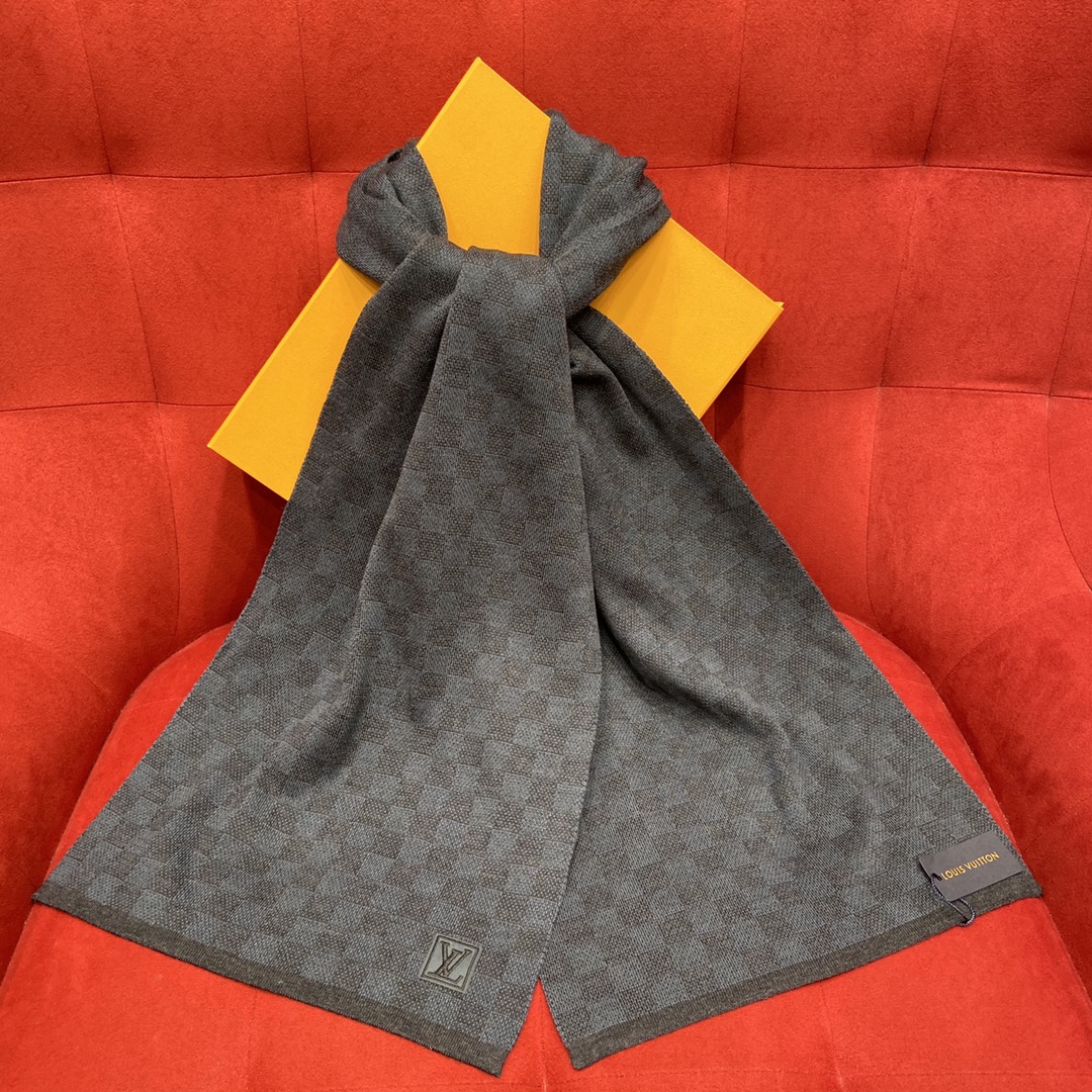 𝐋𝐨𝐮𝐢𝐬 𝐯𝐮𝐢𝐭𝐭𝐨𝐧 Checkered Men's Scarf 100% Wool