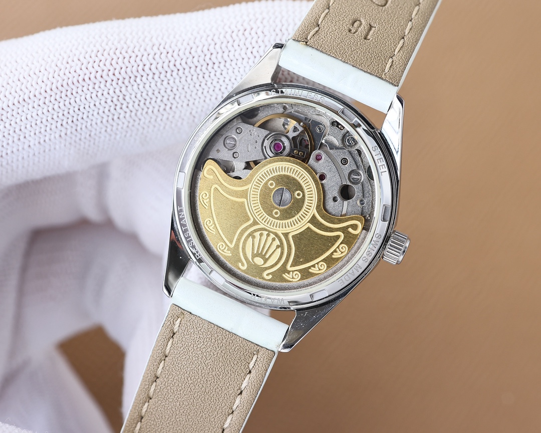 Rolex V8 version fashion women's watch simple three needle super luminous at night