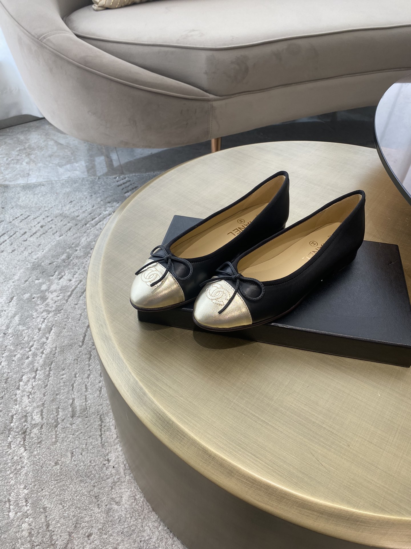 CHANEL ballet shoes Imported custom leather Italy imported leather outsole