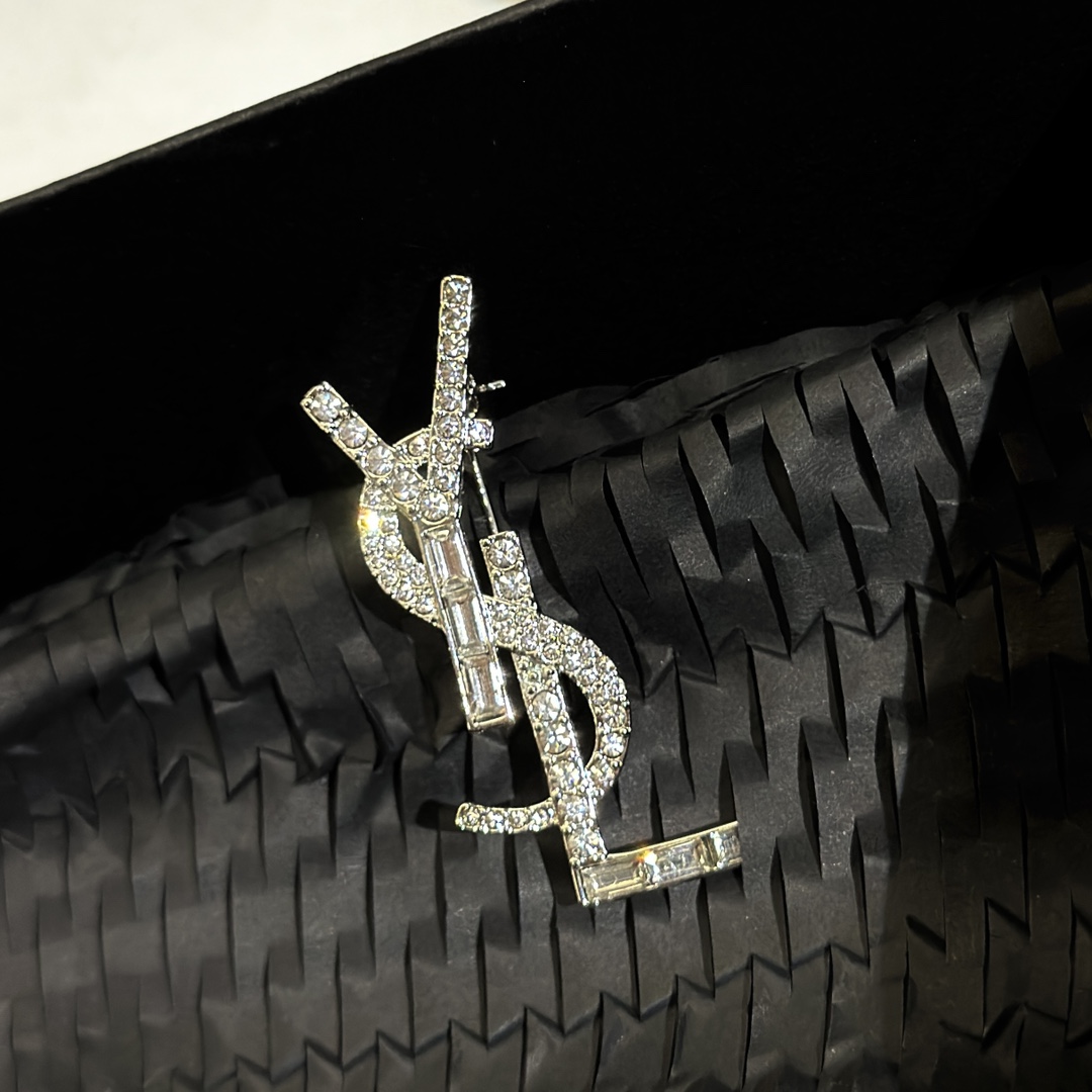 Saint Laurent YSL brooch