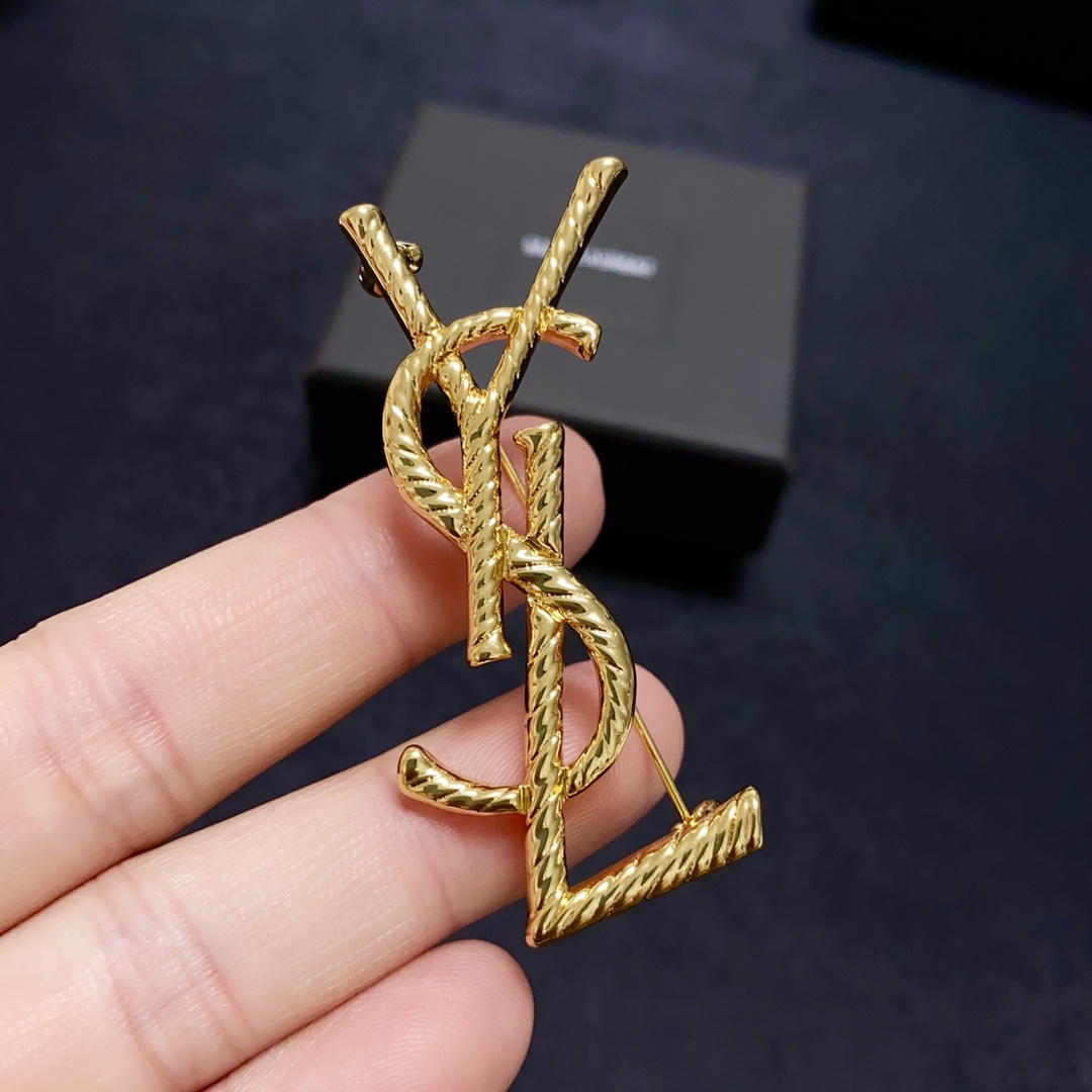 Saint Laurent YSL brooch