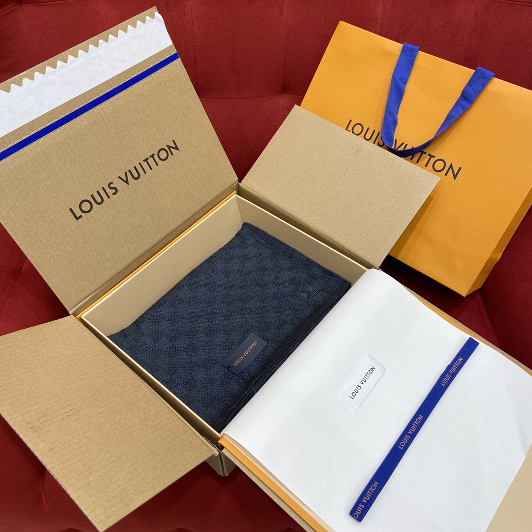 𝐋𝐨𝐮𝐢𝐬 𝐯𝐮𝐢𝐭𝐭𝐨𝐧 Checkered Men's Scarf 100% Wool