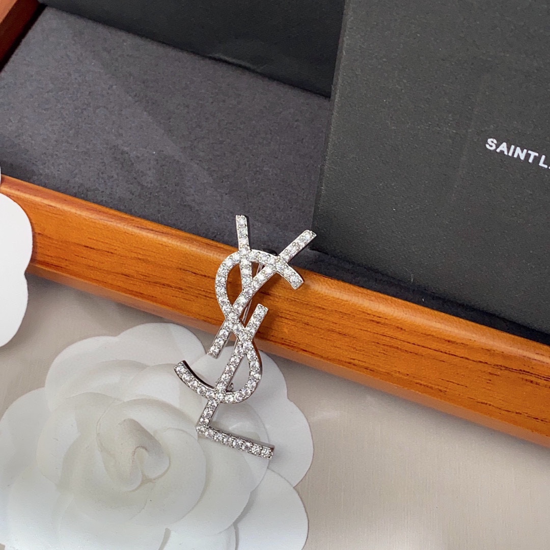 Saint Laurent YSL brooch