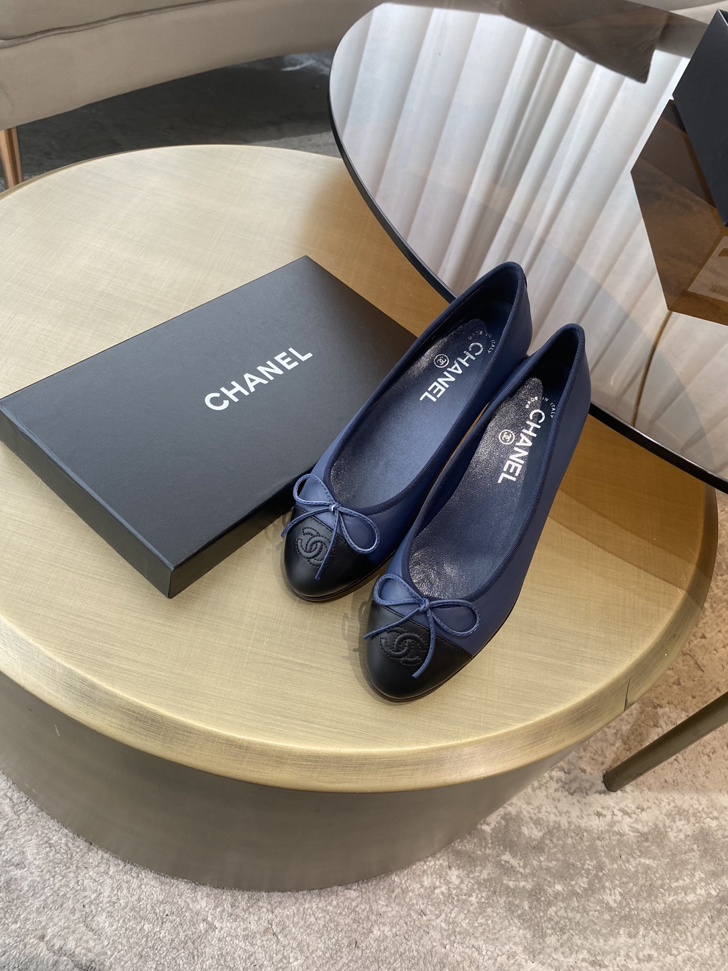 CHANEL ballet shoes Imported custom leather Italy imported leather outsole