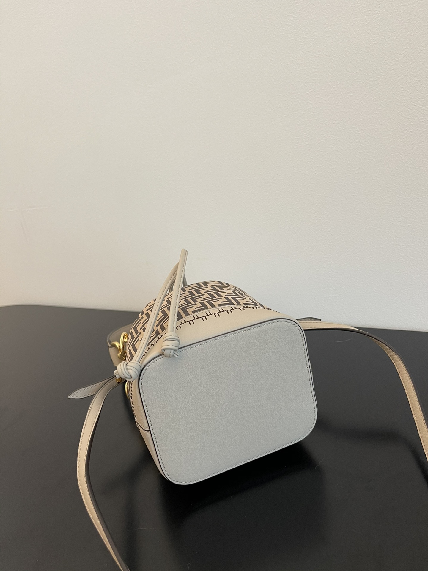 New mon tresor bag full FF suede bucket bag