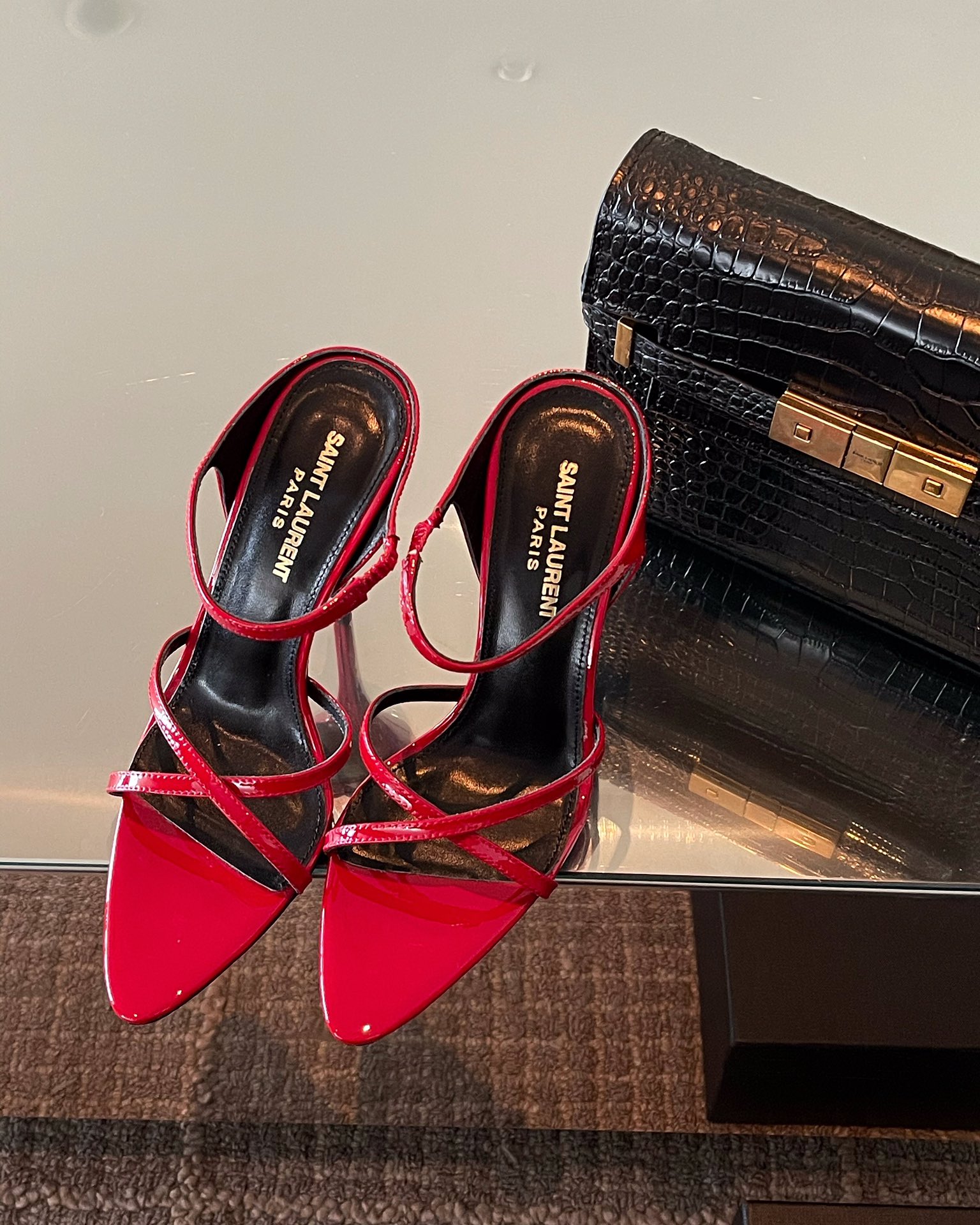 𝙎𝙖𝙞𝙣𝙩 𝙇𝙖𝙪𝙧𝙚𝙣𝙩 | 𝟐𝟎𝟐𝟐/𝐒𝐒 𝐧𝐞𝐰 YSL｜Early spring new high heels Italian leather outsole