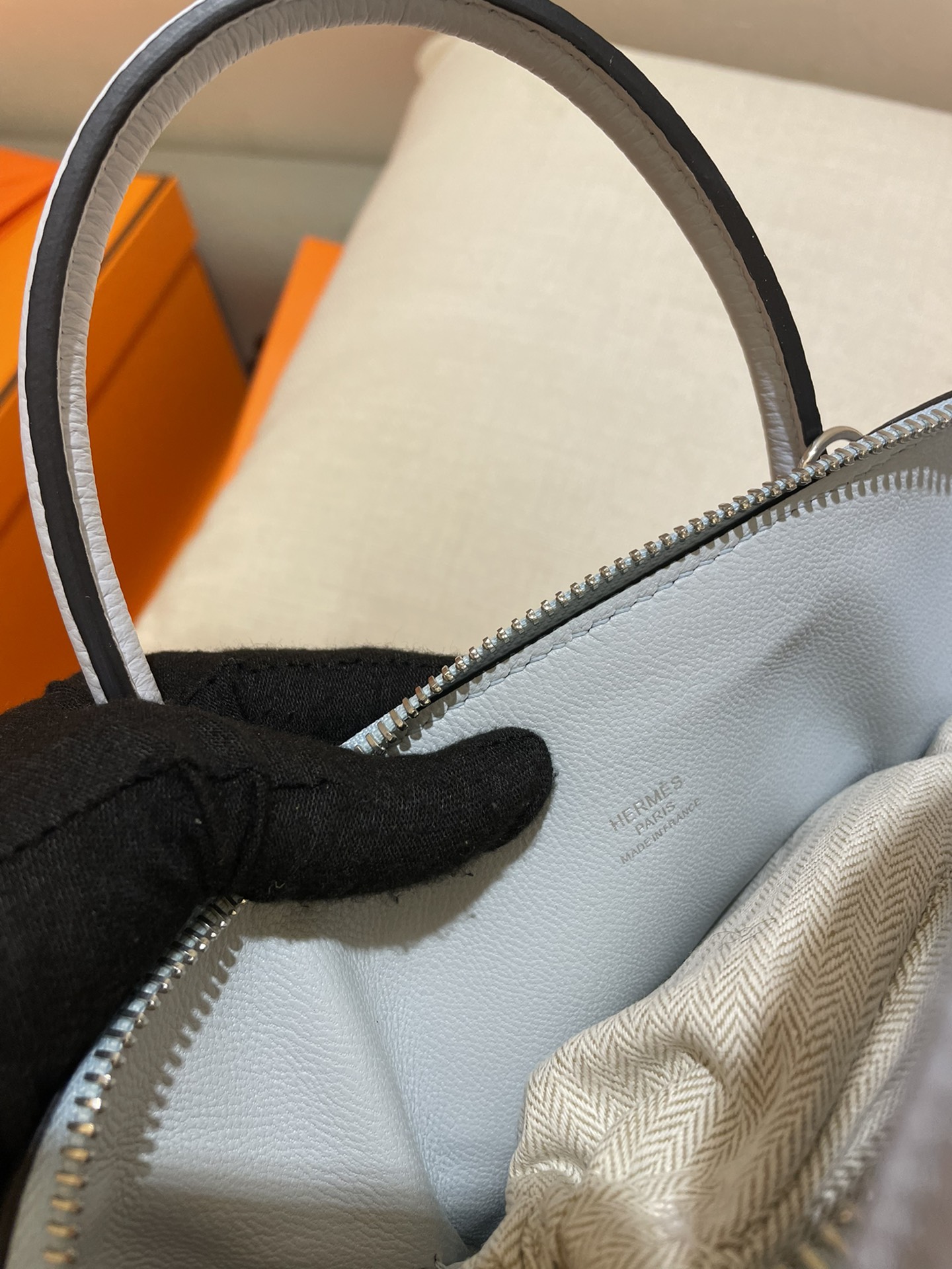 Bolide 25cm Original imported TC leather Holy Grail blue Silver buckle