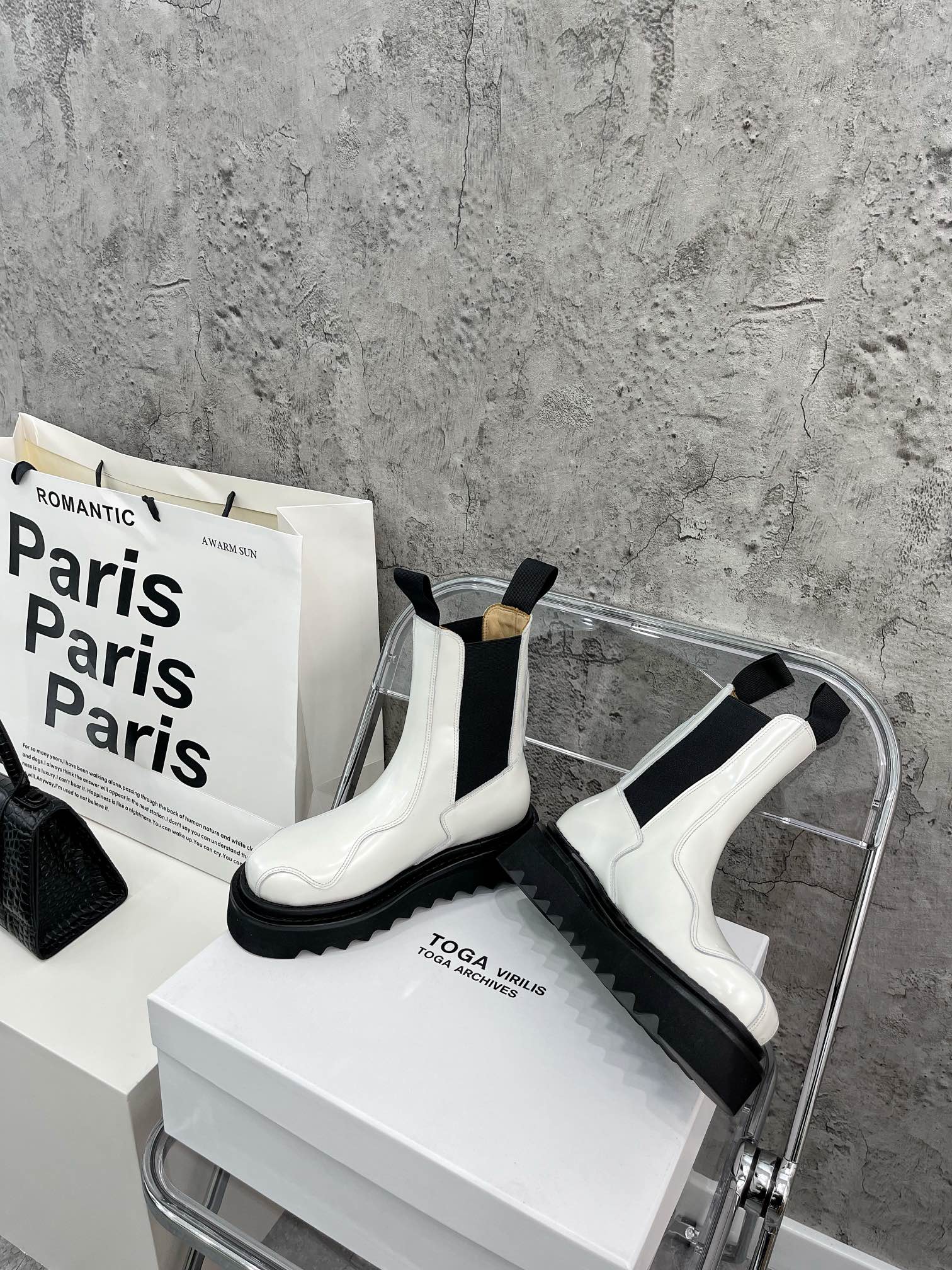 Toga Pulla | 𝟐𝟎𝟐𝟏/𝐒𝐒 𝐧𝐞𝐰 Toga Pulla2021/FW hot trend Chelsea mid-calf boots toga dark mid-calf boots