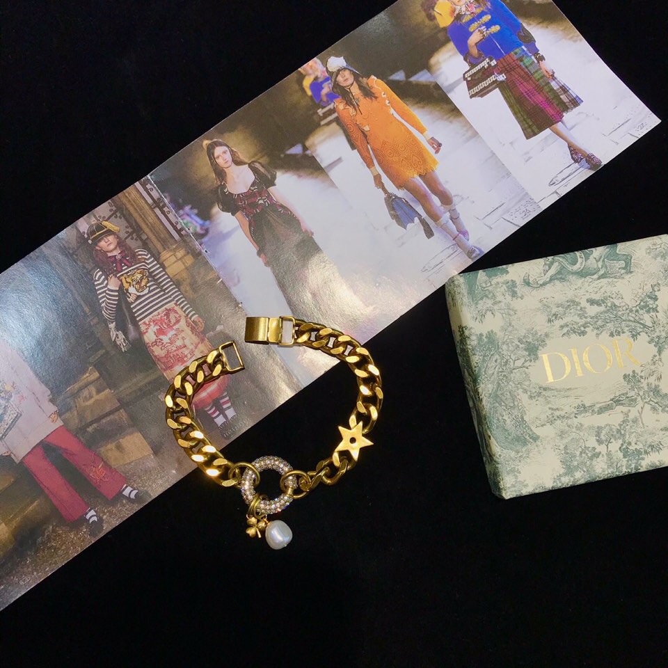 Dior logo chain bracelet