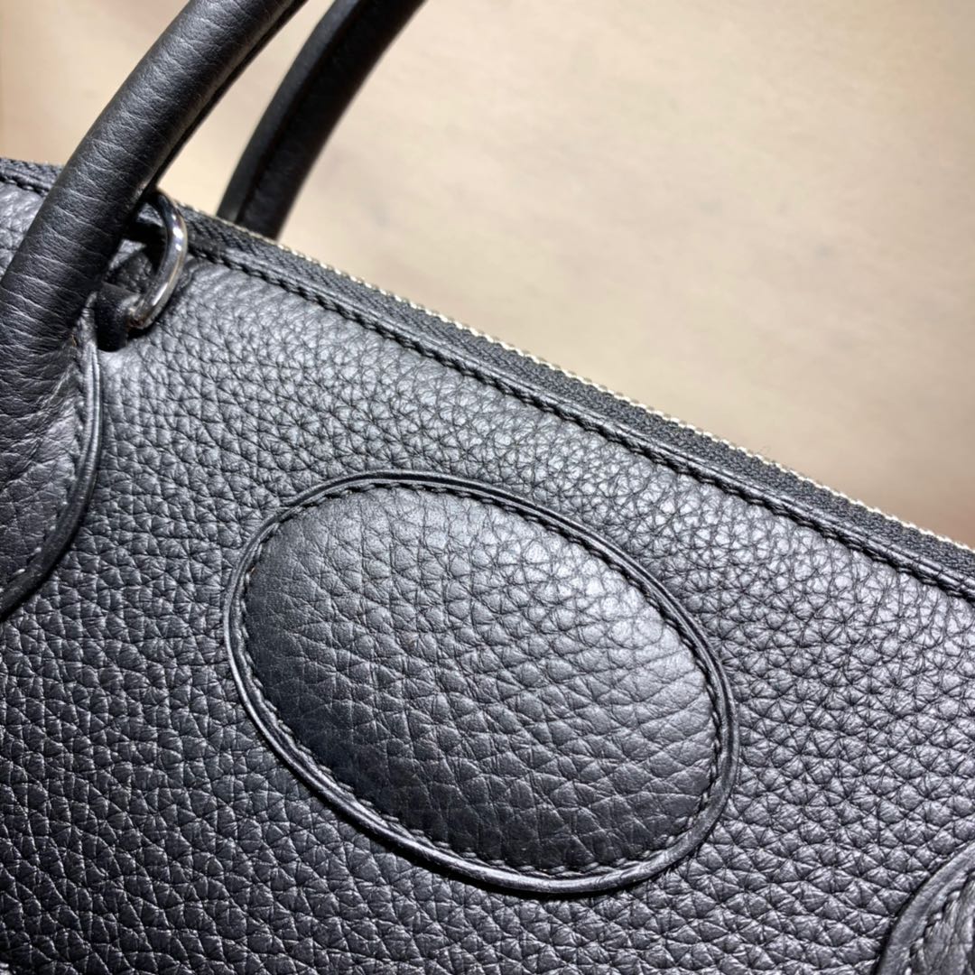 Bolide 31cm Clemence 89 black silver buckle beeswax thread hand sewn