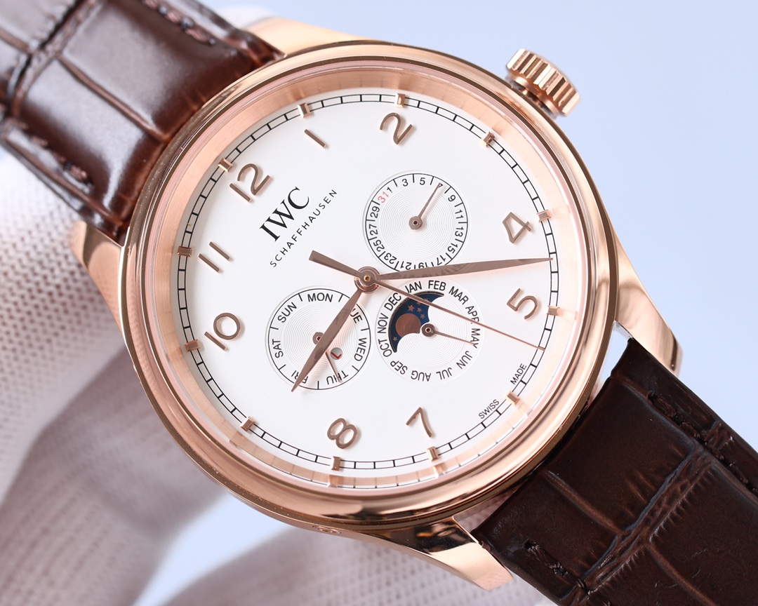 IWC- Portuguese Collection German CNC machine open molded case and strap 82650 movement copy