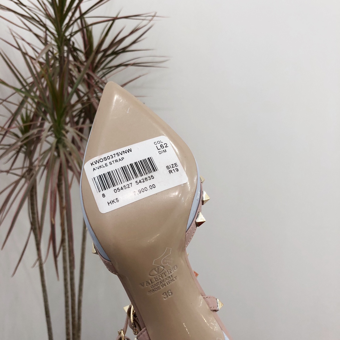 【Valentino】Valentino Valentino top version blue patent leather 3 with 6.5cm high heels