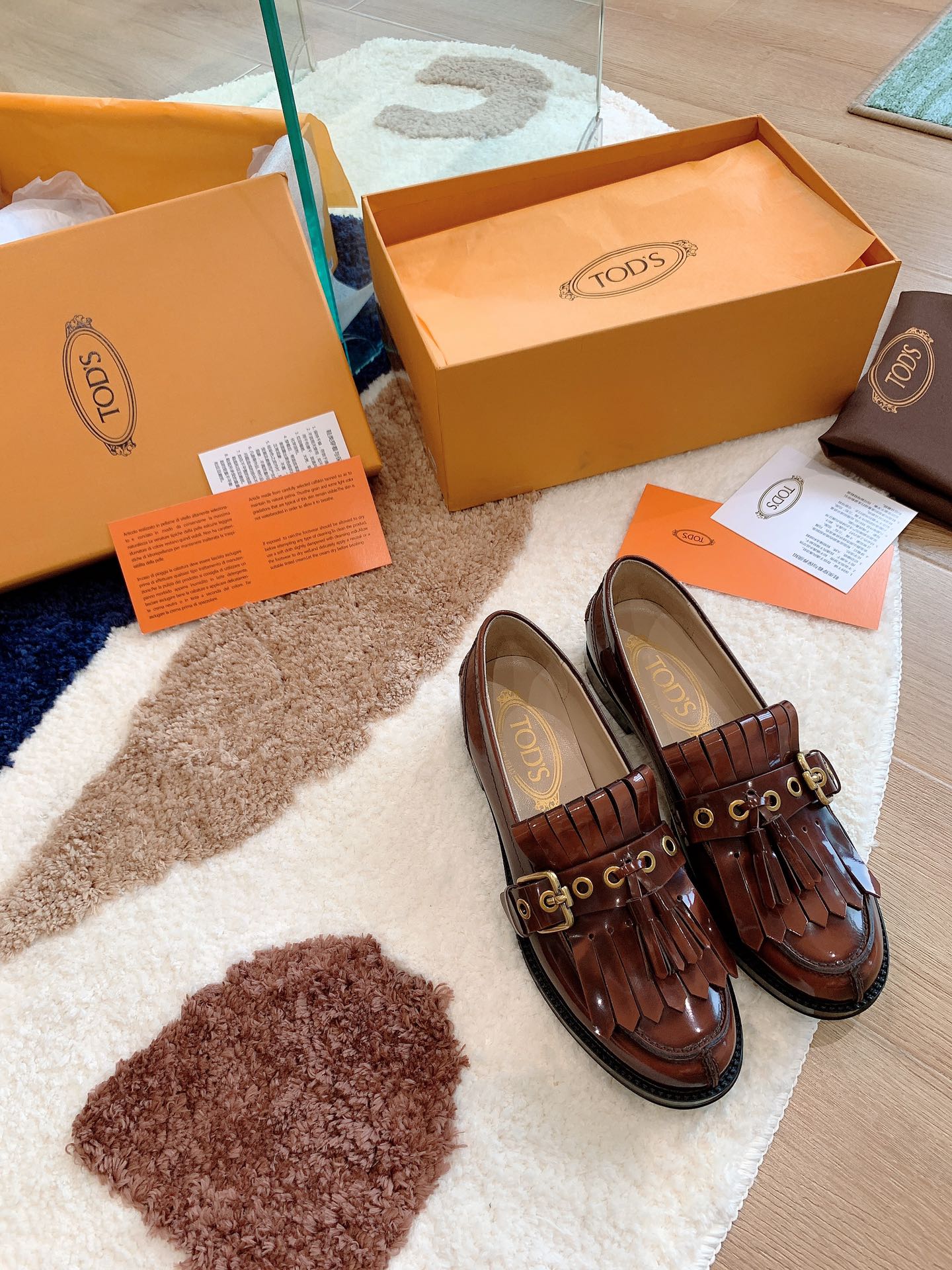 TOD'S 𝙏𝙊𝘿𝙎 2020FW new tasseled Le Fu shoes ✔️ buckle design retro literary ✔️