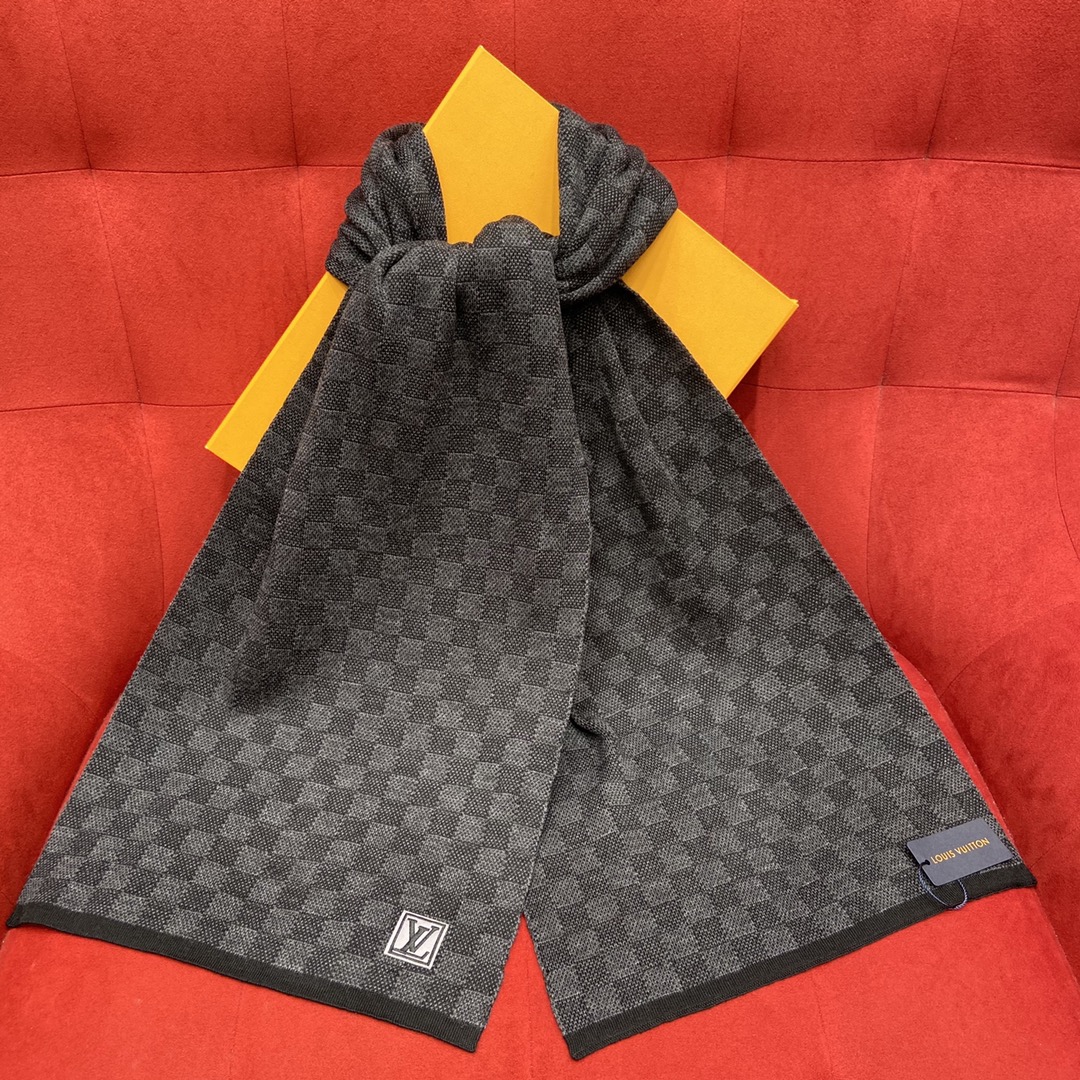 𝐋𝐨𝐮𝐢𝐬 𝐯𝐮𝐢𝐭𝐭𝐨𝐧 Checkered Men's Scarf 100% Wool