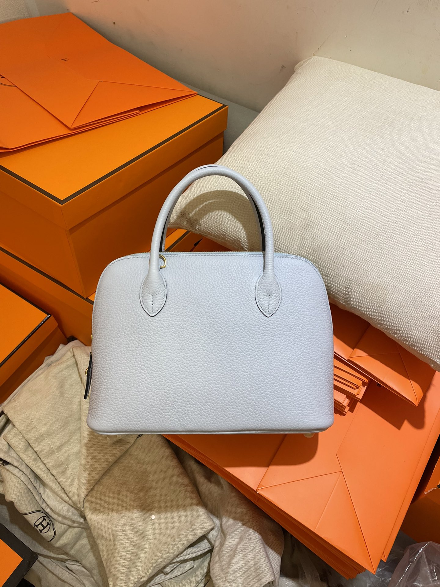 Bolide 25cm original imported TC leather Holy Grail blue gold buckle