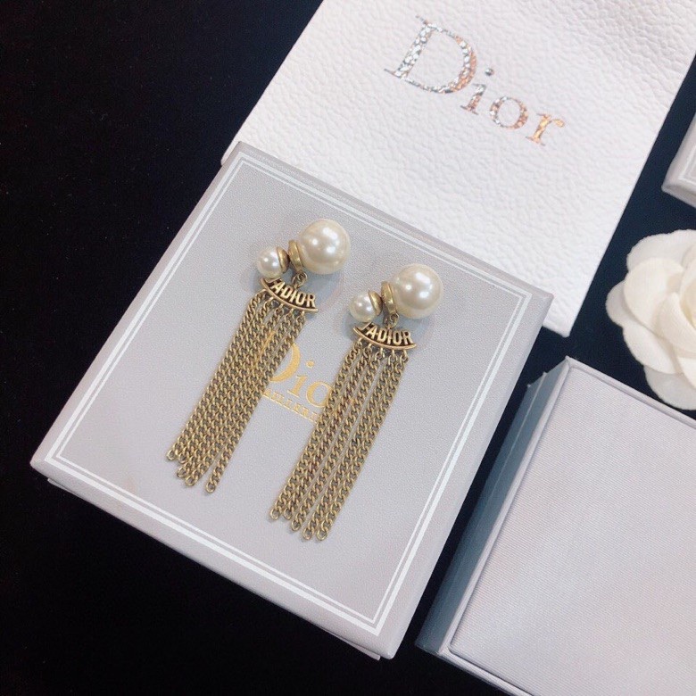 Dior stud earrings