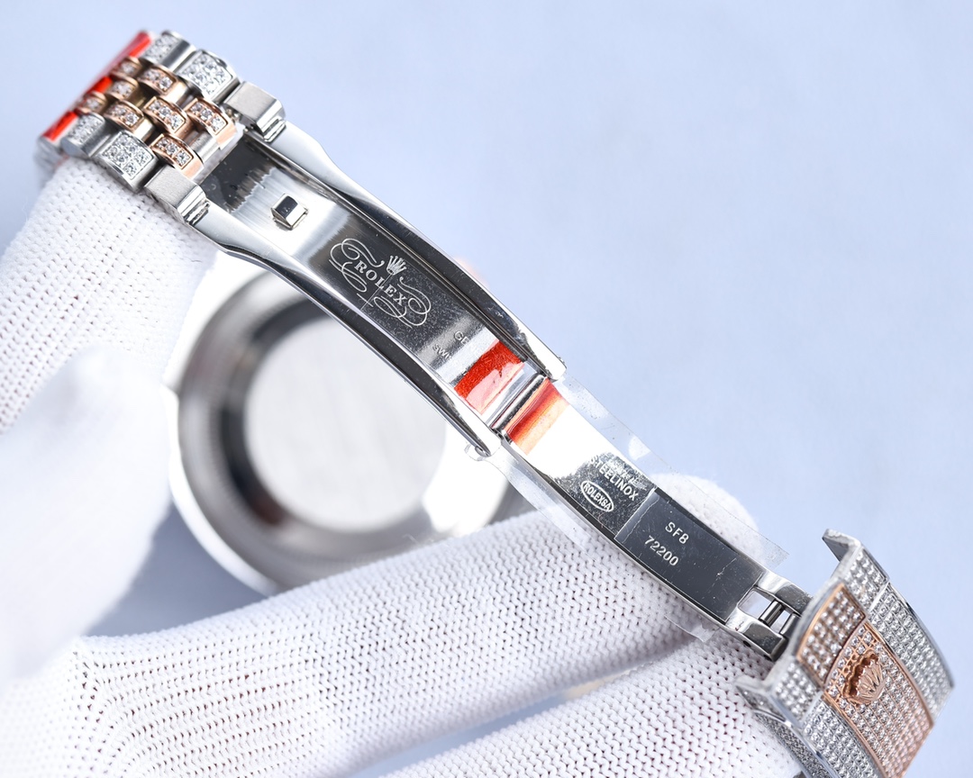 Rolex full diamond local luxury version 18k nanotechnology
