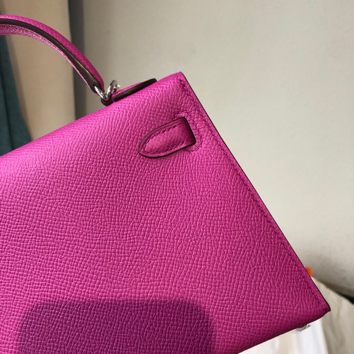 Mini second generation 9i magnolia powder original epsom leather silver buckle