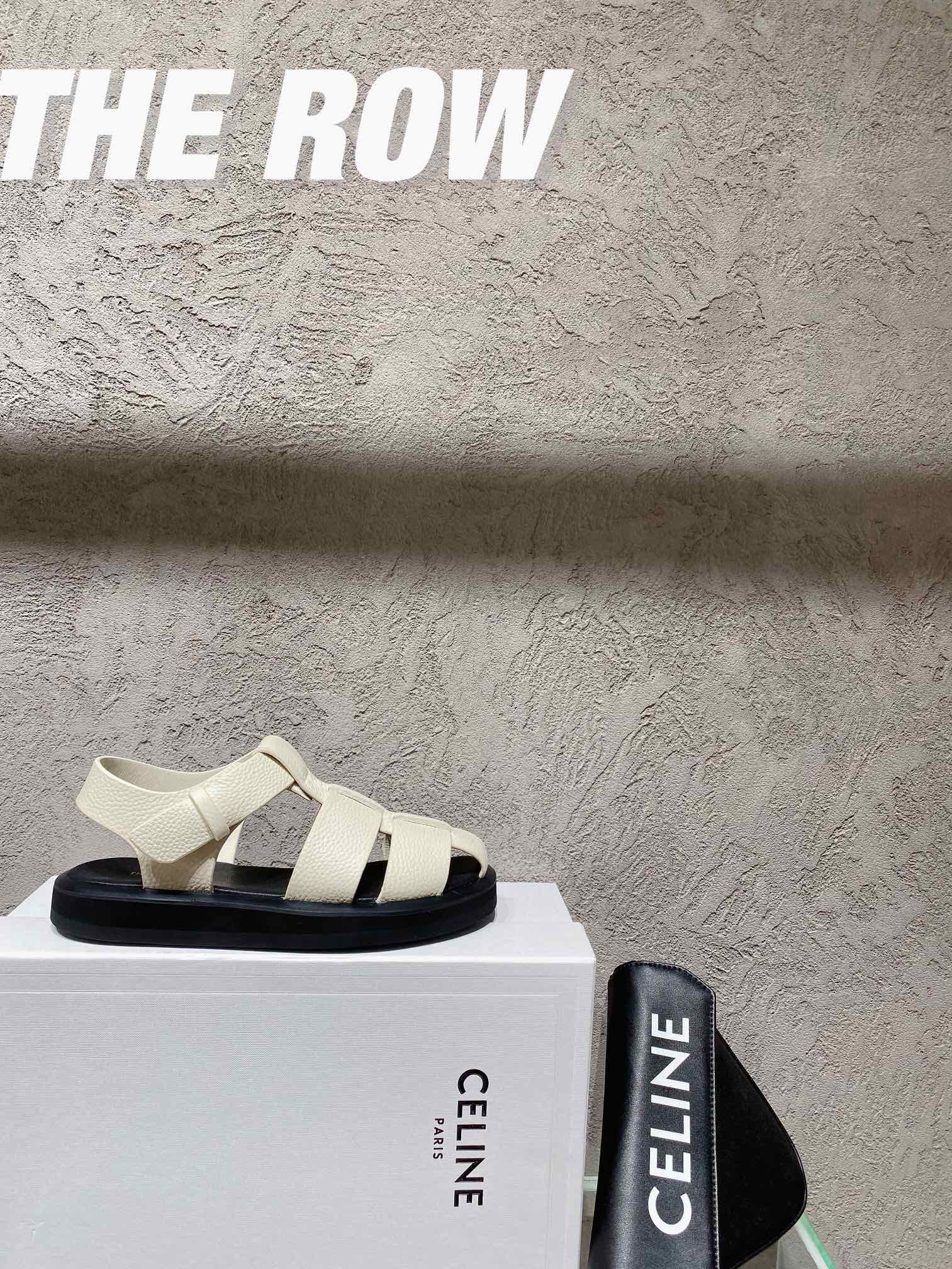 THE ROW Baotou Roman sandals, super soft calfskin thickness of about 40mm