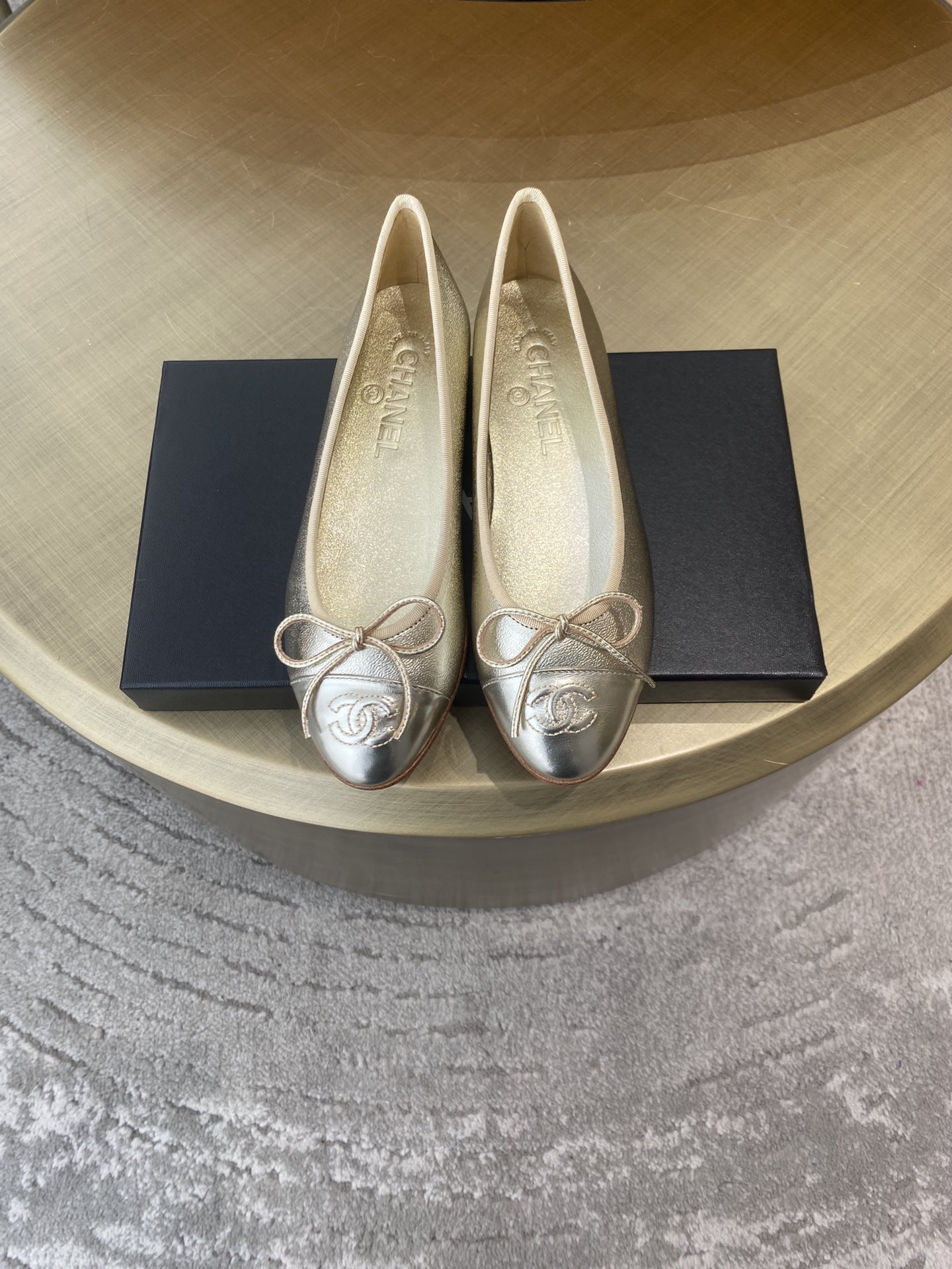 CHANEL ballet shoes Imported custom leather Italy imported leather outsole