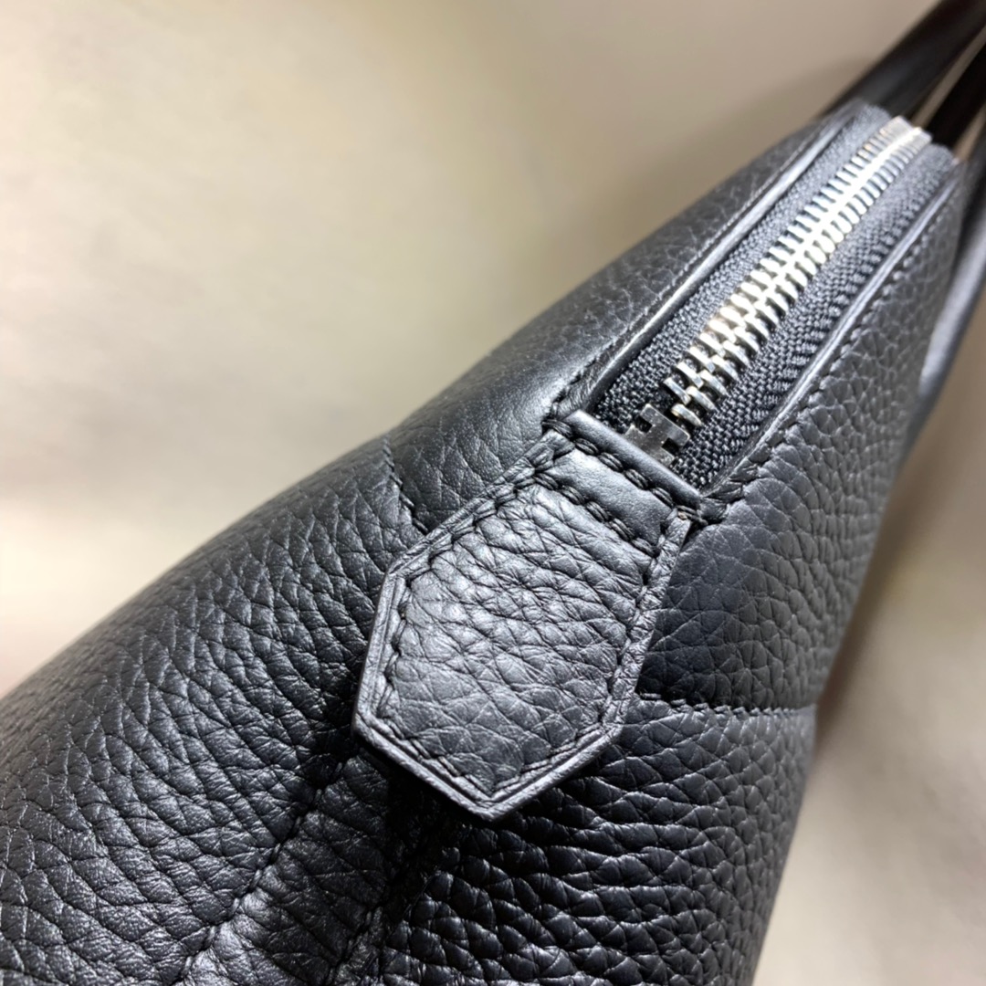 Bolide 31cm Clemence 89 black silver buckle beeswax thread hand sewn