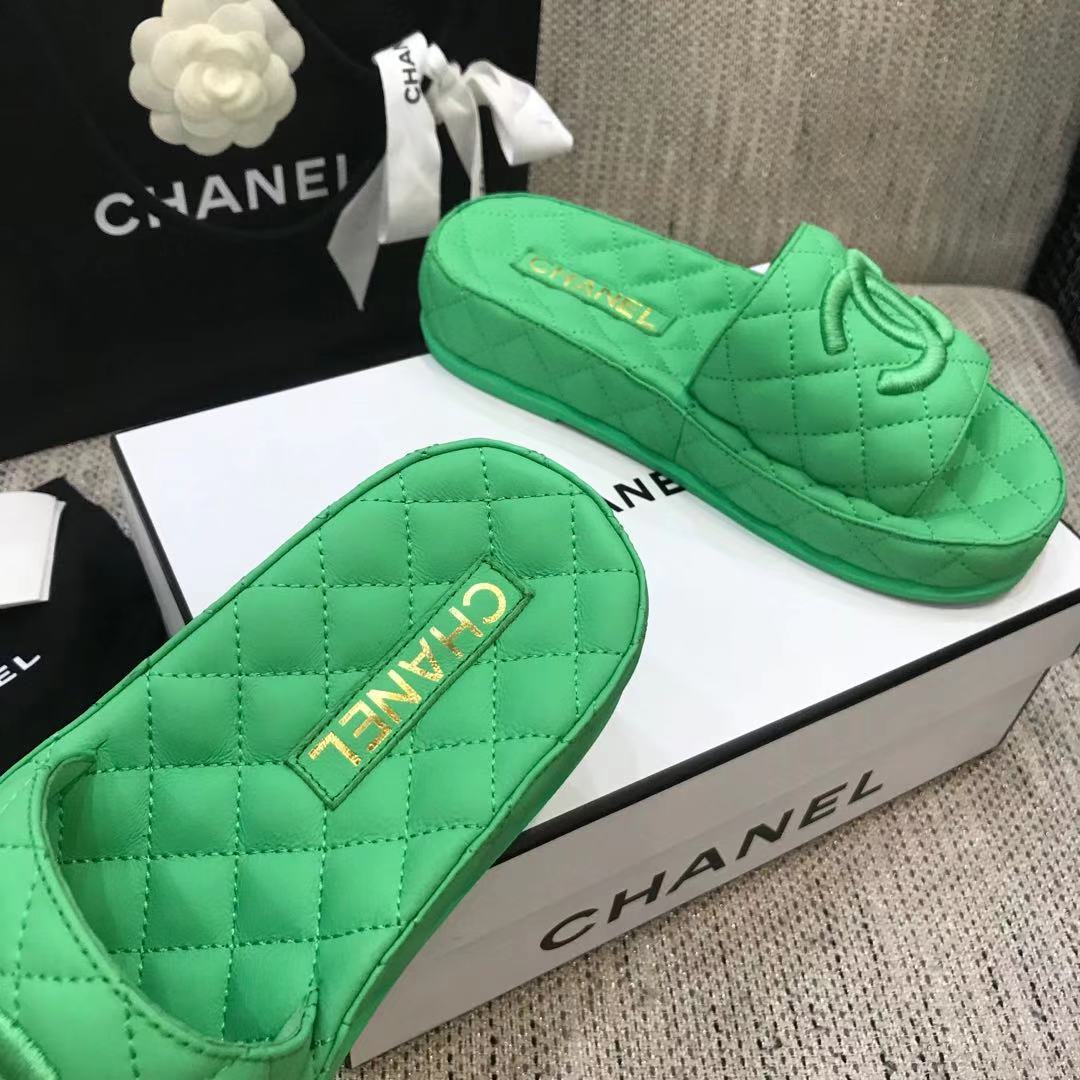 CHANEL 2022 early spring latest honey slippers fashion versatile series imported sheepskin cushioned feet