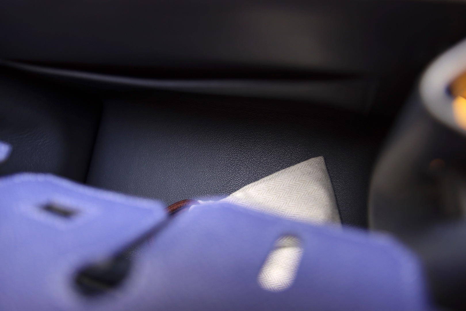 Birkin25 outer seam gemstone blue with midnight blue EPSOM silver buckle