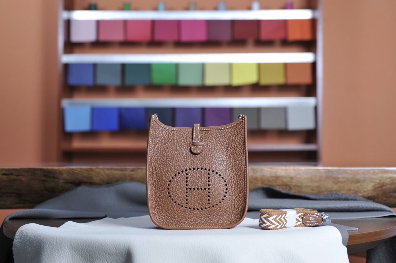 mini evelyne golden brown silver buckle TC